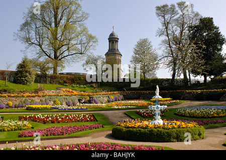 The Dingle and St Chad`s Church, Shrewsbury, Shropshire, England, UK Stock Photo